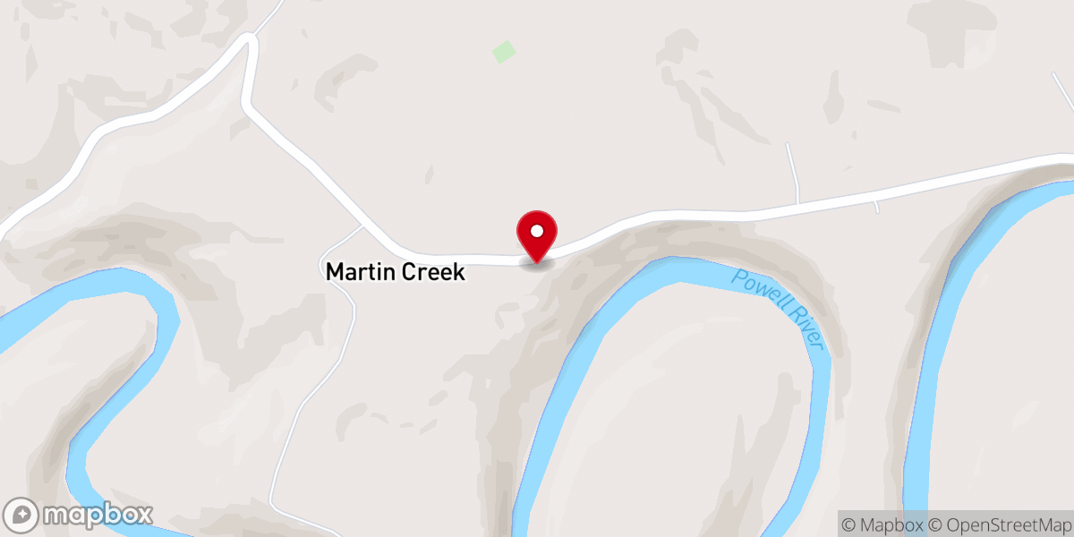 Map showing location of Wolfenbarger Chapel