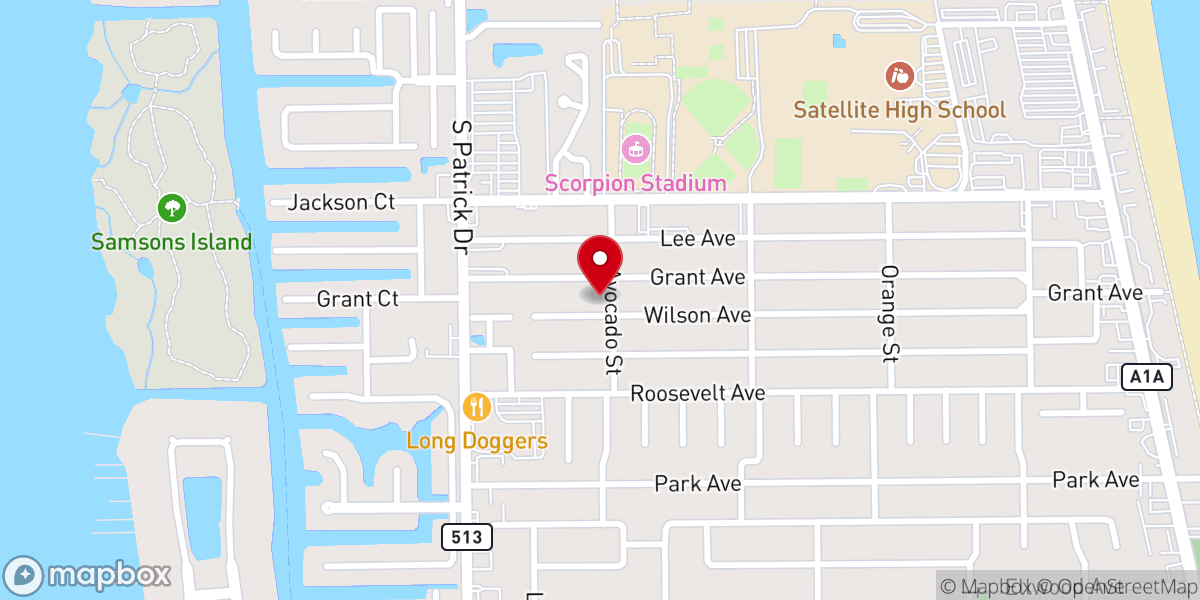 Map showing location of Holy Apostles Episcopal Church