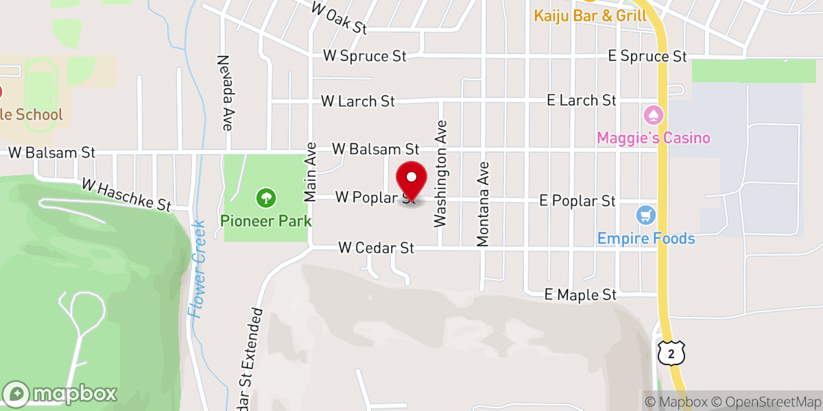 Map showing location of Libby Church Of Christ