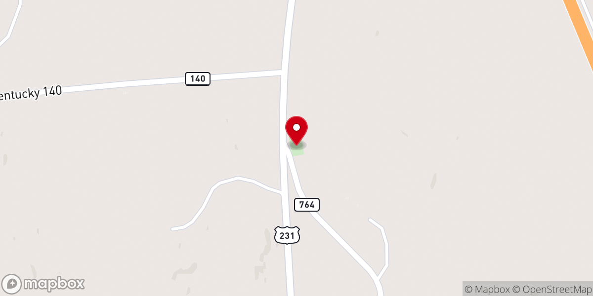 Map showing location of Pleasant Point Baptist Church