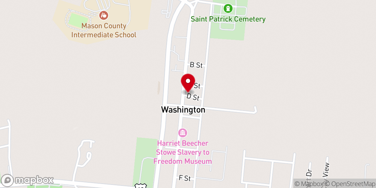 Map showing location of Cornerstone Church