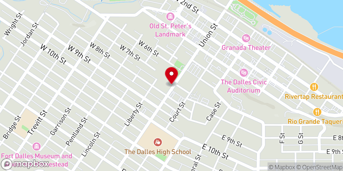 Map showing location of Bethel Asambleas de Dios