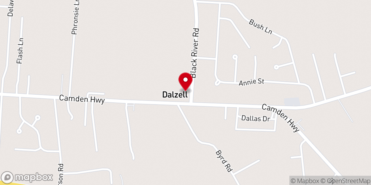 Map showing location of Dalzell Methodist Church