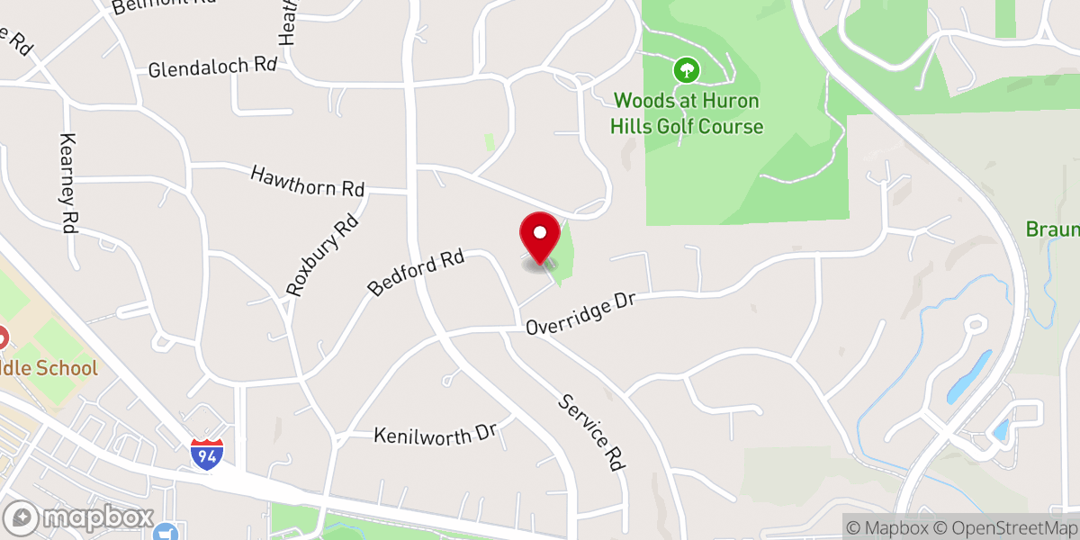 Map showing location of Fellowship Bible Church