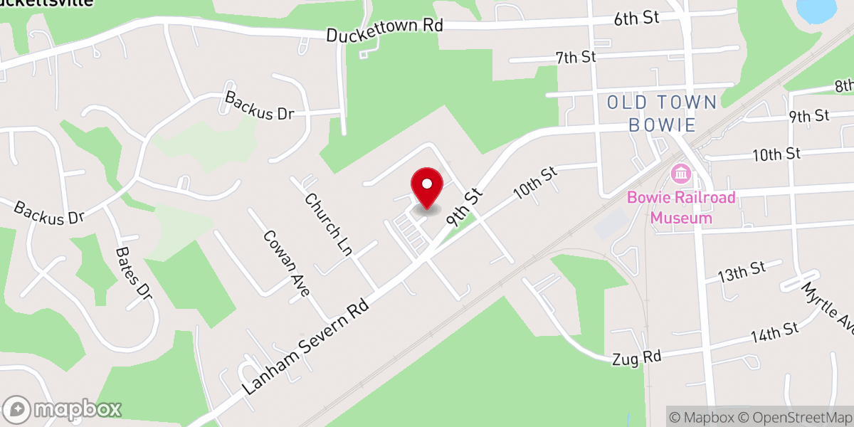 Map showing location of Ascension Catholic Church