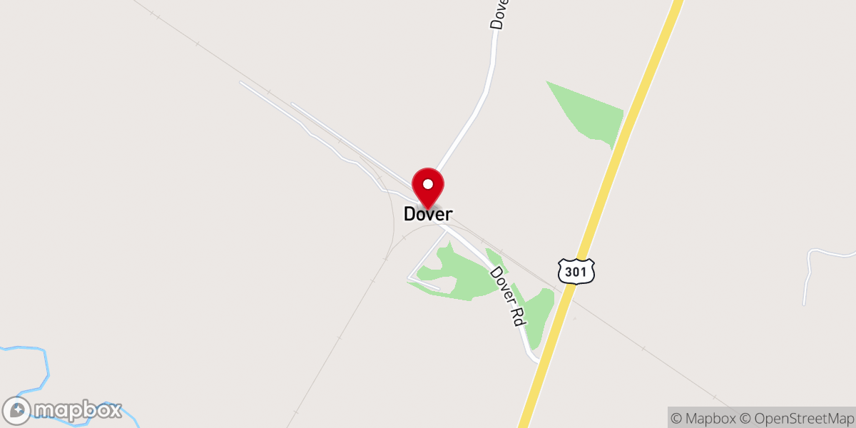 Map showing location of Wades Baptist Church