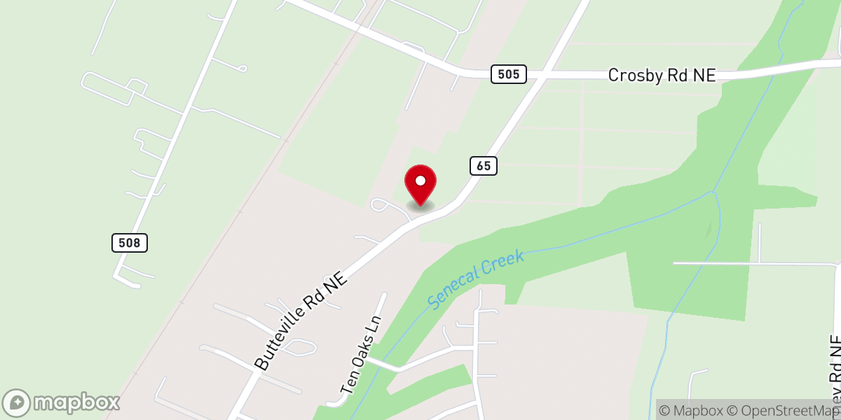Map showing location of TopWire Hop Project