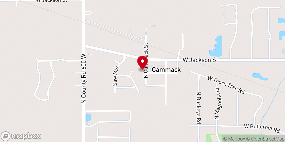 Map showing location of Cammack Methodist Church