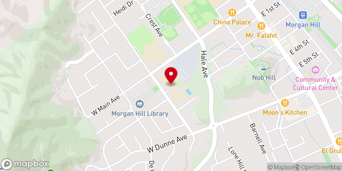 Map showing location of Reach Out Food Pantry