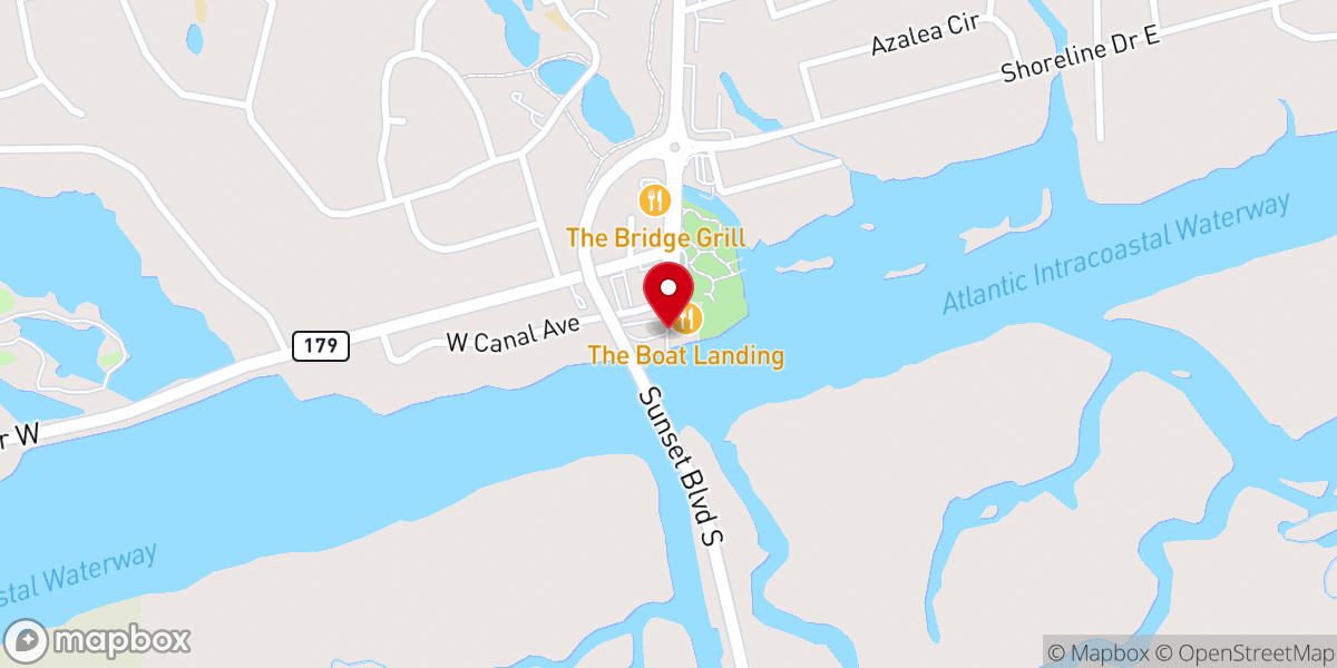 Map showing location of Sunset Beach Boat Ramp