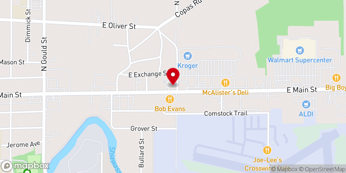 Map showing location of Knights of Columbus