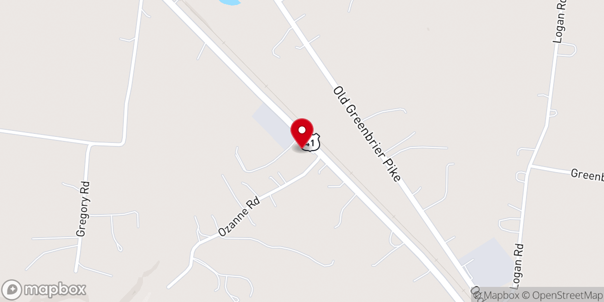Map showing location of Robertson County Church of Christ