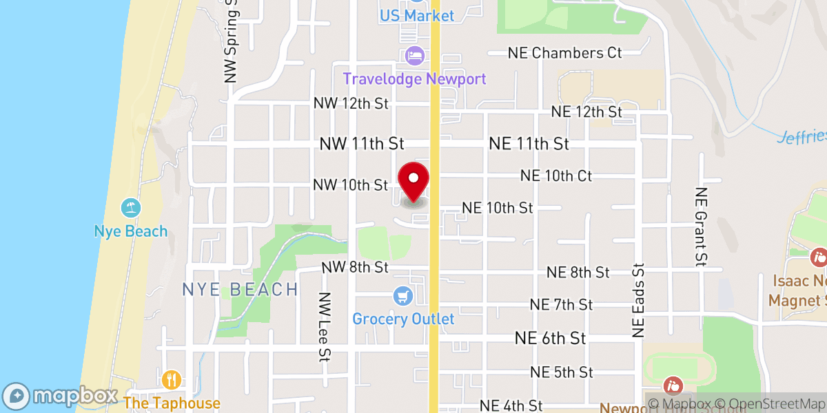 Map showing location of Sacred Heart Catholic Church