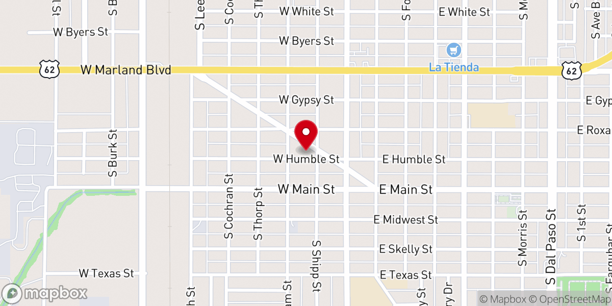 Map showing location of Impacto Centro Cristiano