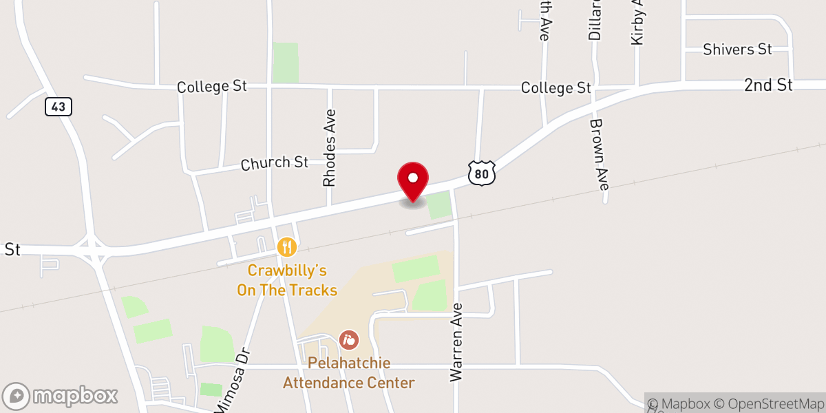 Map showing location of Little Zion United Methodist