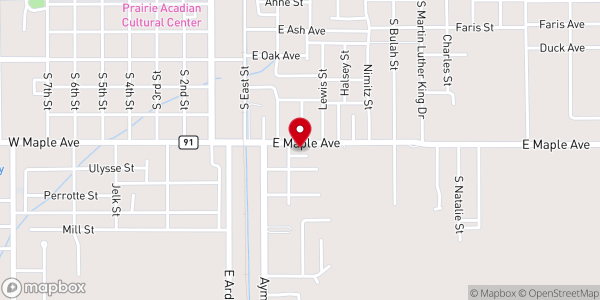 Map showing location of Greater Outreach Ministry