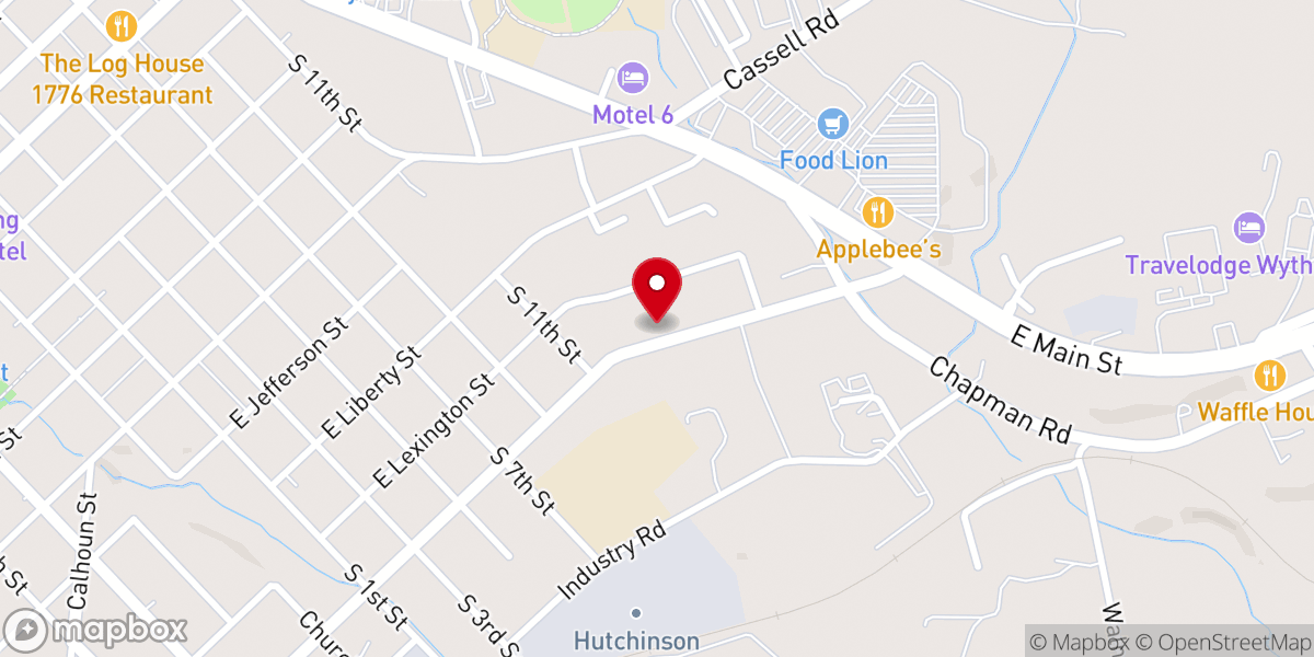 Map showing location of Faith Tabernacle