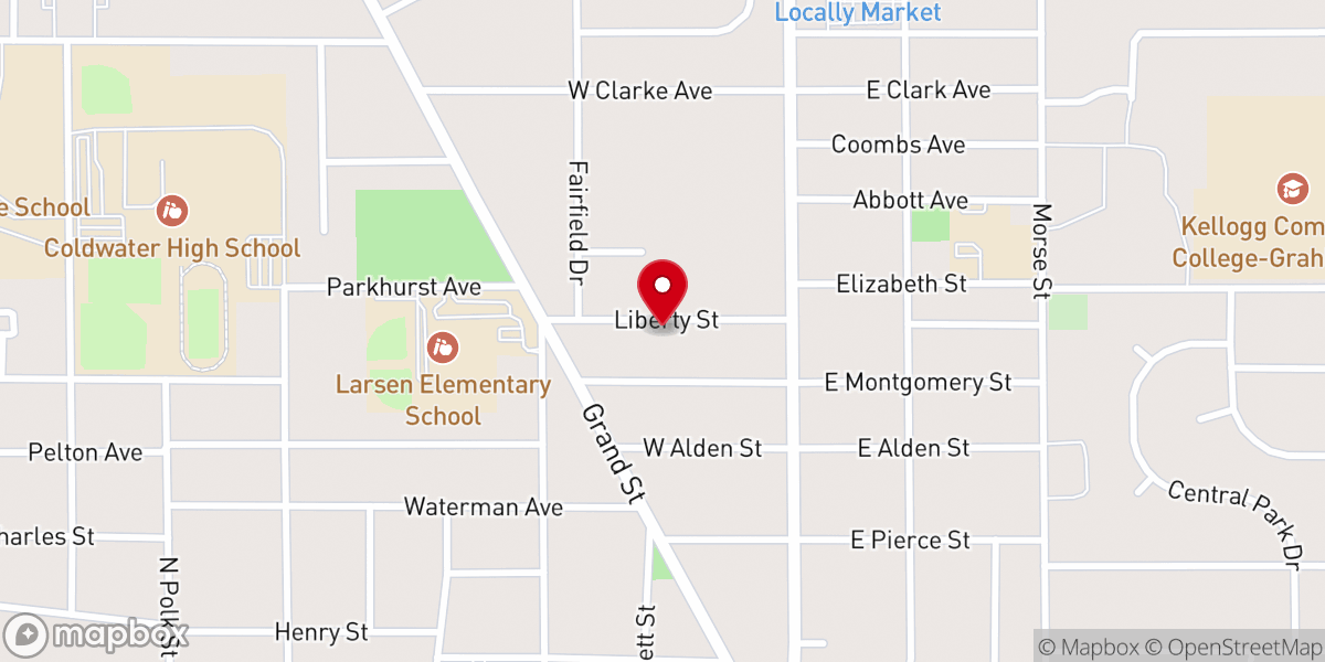Map showing location of Christian Pilgrim Church