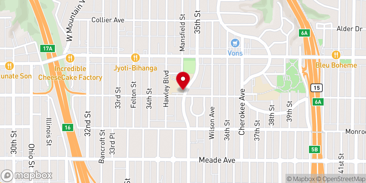 Map showing location of Neighbors Church