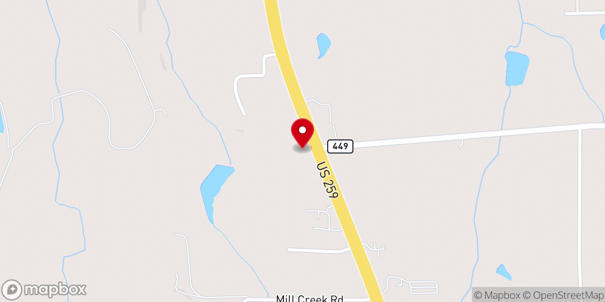 Map showing location of Sherman Chapel Baptist Church