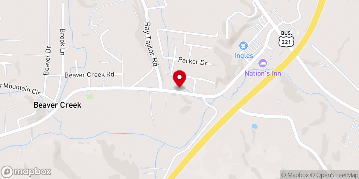 Map showing location of Saint Marys Church