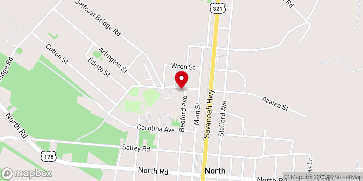 Map showing location of Nathaniel McNeal