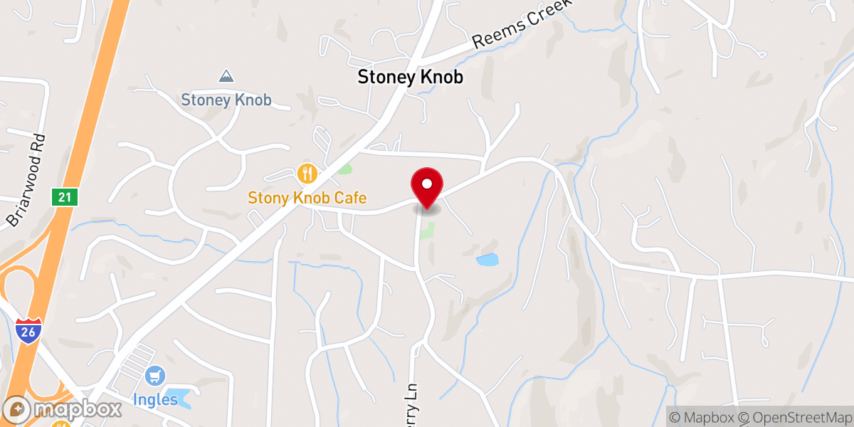 Map showing location of Boyds Union Chapel