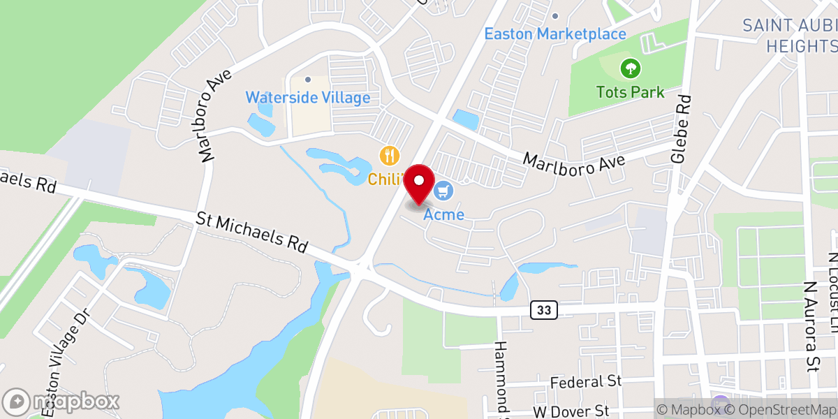 Map showing location of Eastpoint Church Office
