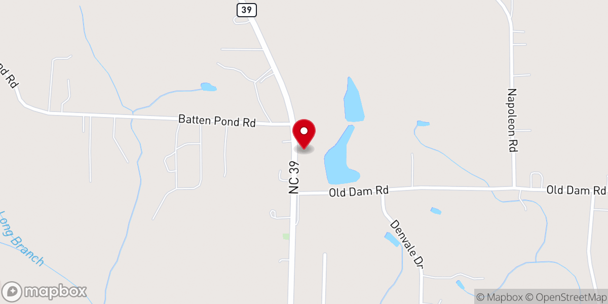 Map showing location of Fairview Presbyterian Church