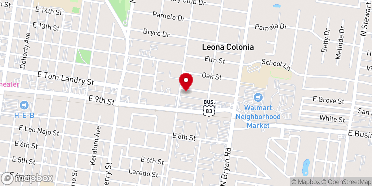 Map showing location of First Presbyterian Church