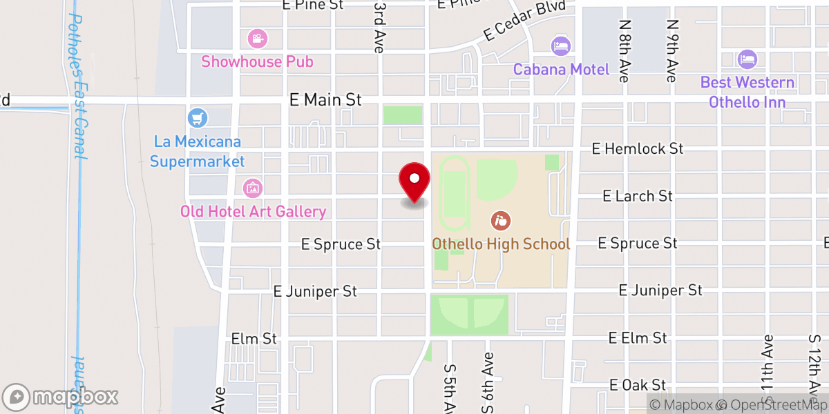 Map showing location of Apostolic Church