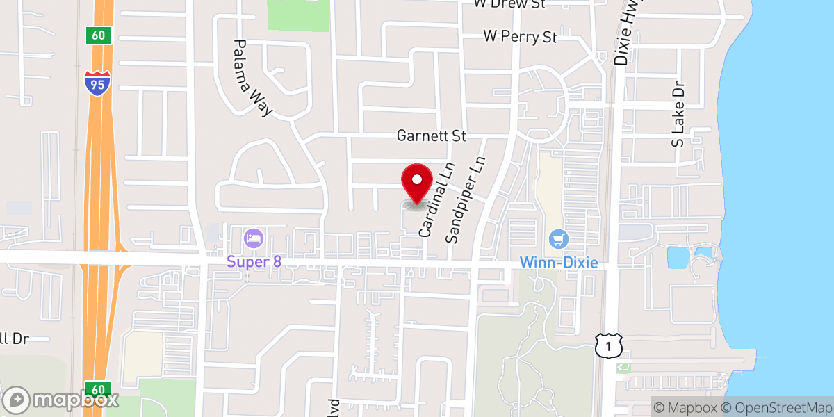 Map showing location of The Church of the Holy Guardian Angels