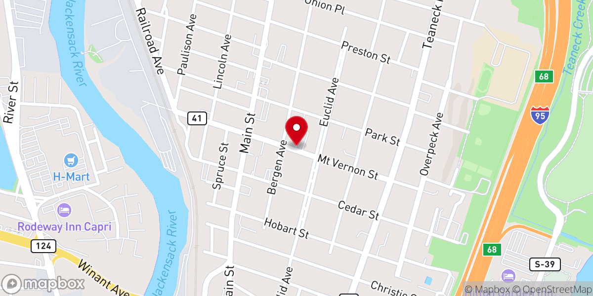 Map showing location of Rodem Church a NJ Nonprofit Corporation