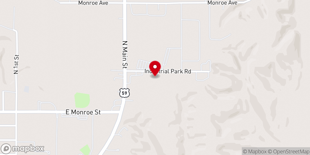Map showing location of Northeast Oklahoma Community Action Agency