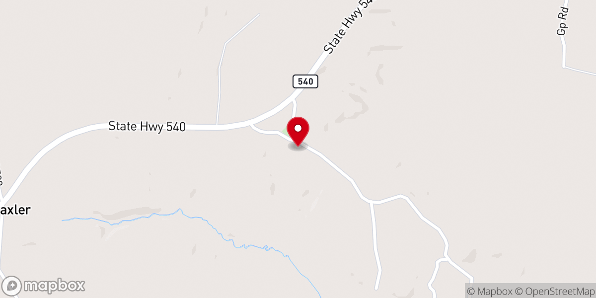 Map showing location of Pleasant Hill Baptist Church