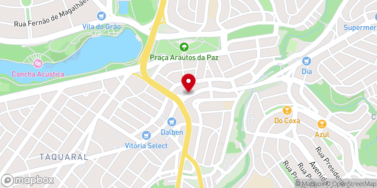 Map showing location of Capela de São Sebastião