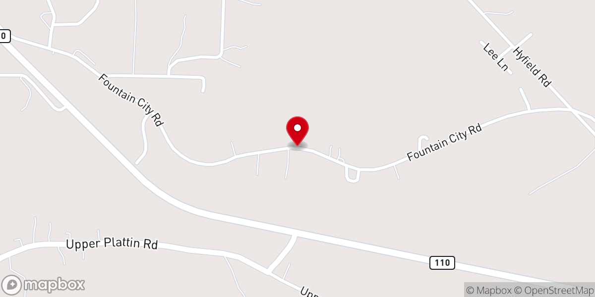 Map showing location of First Pentecostal Church
