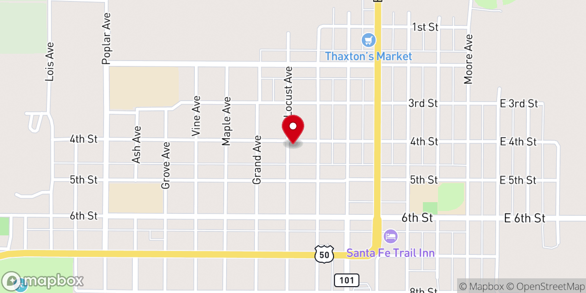 Map showing location of Horber Funeral Chapel