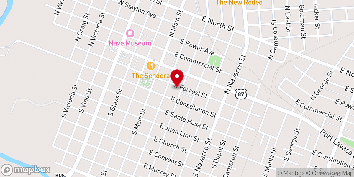 Map showing location of Our Lady-Lourdes Catholic Church