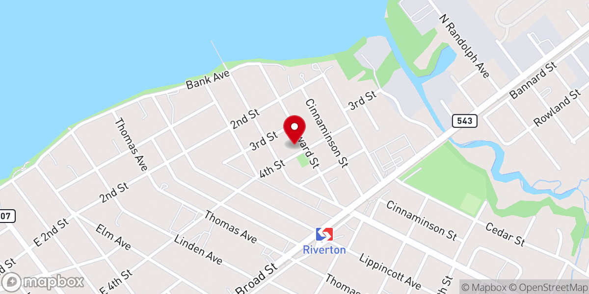 Map showing location of Christ Church Parish House