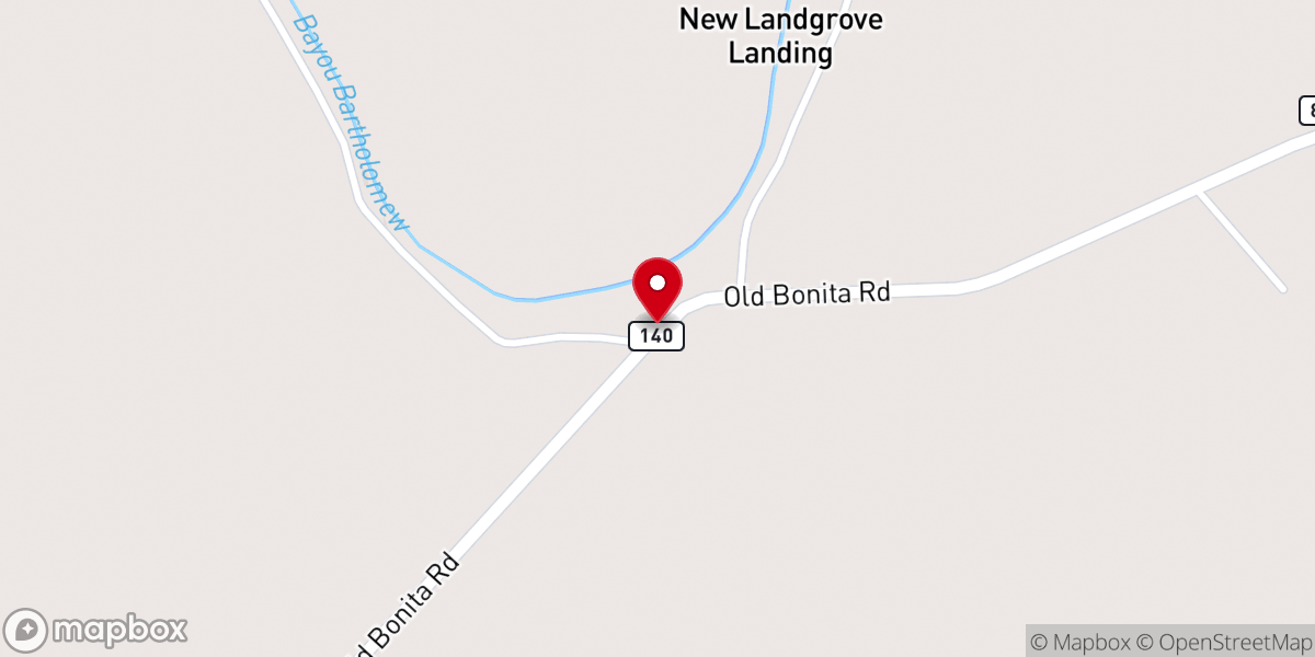 Map showing location of Green Grove Baptist Church