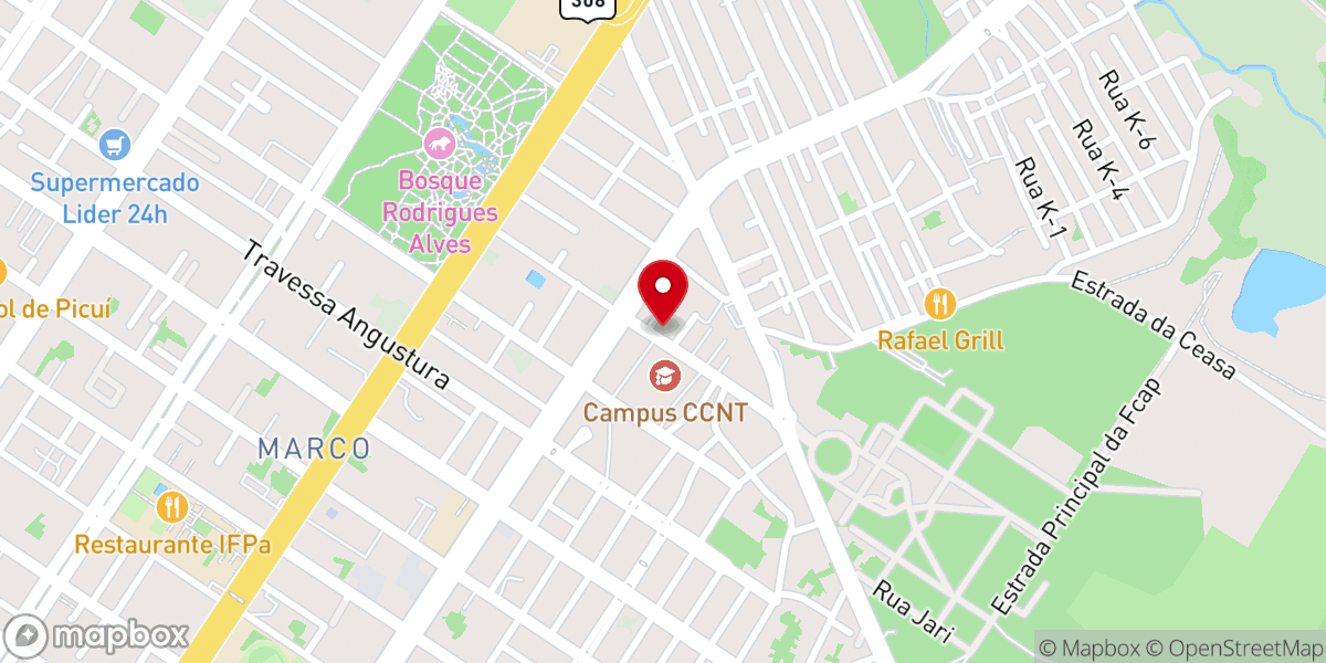 Map showing location of Igreja Batista Reformada do Marco