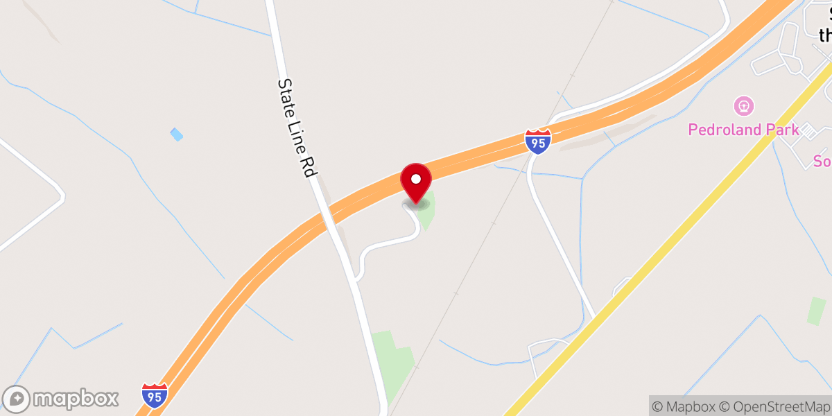 Map showing location of Hazzy Grove Baptist Church