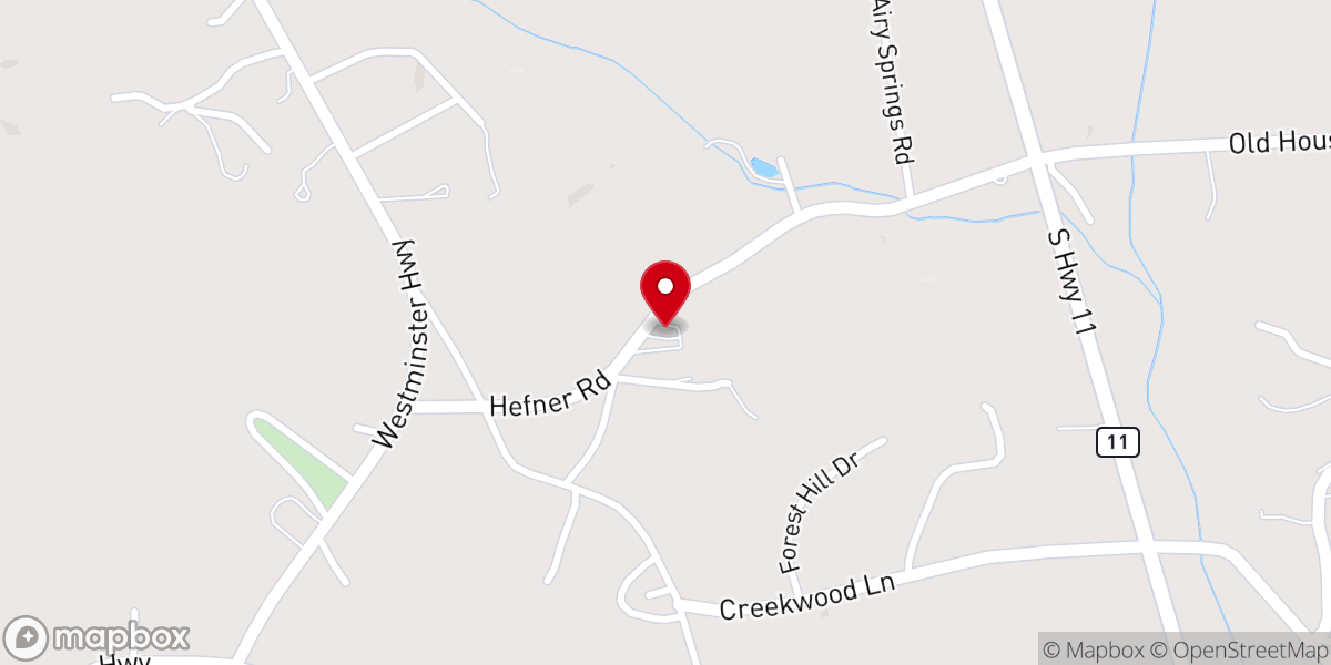 Map showing location of Coneross Church of God