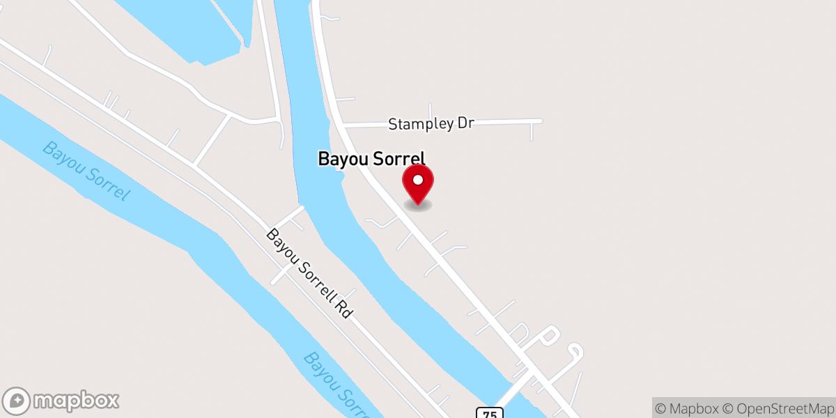 Map showing location of Beam of Life Church
