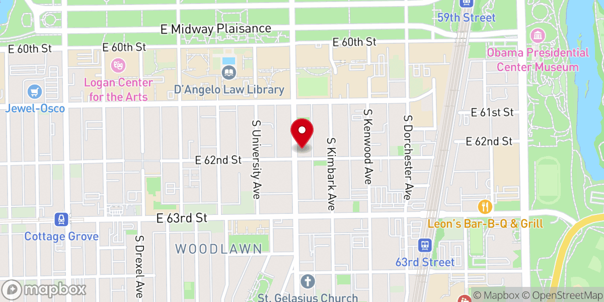 Map showing location of Cornerstone Baptist Church