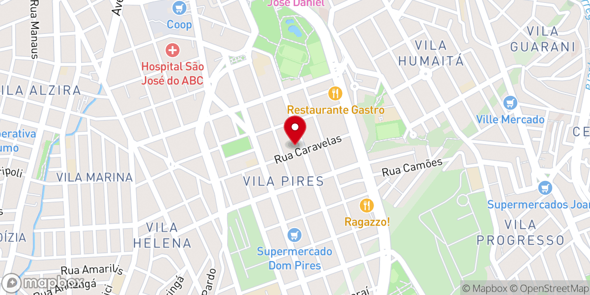 Map showing location of Igreja Batista Vila Pires