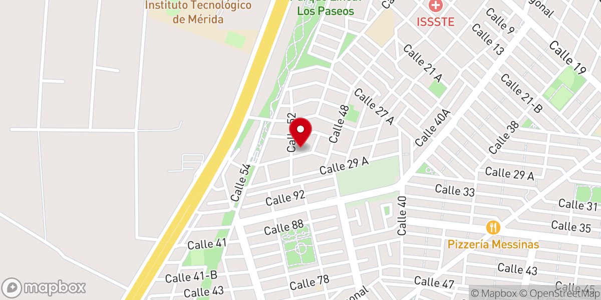 Map showing location of Iglesia Bautista Manantial de Aguas Vivas