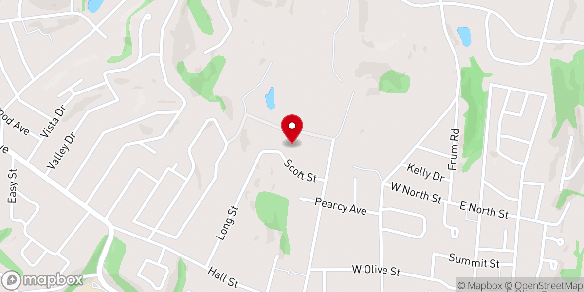 Map showing location of Bridgeport Presbyterian Church