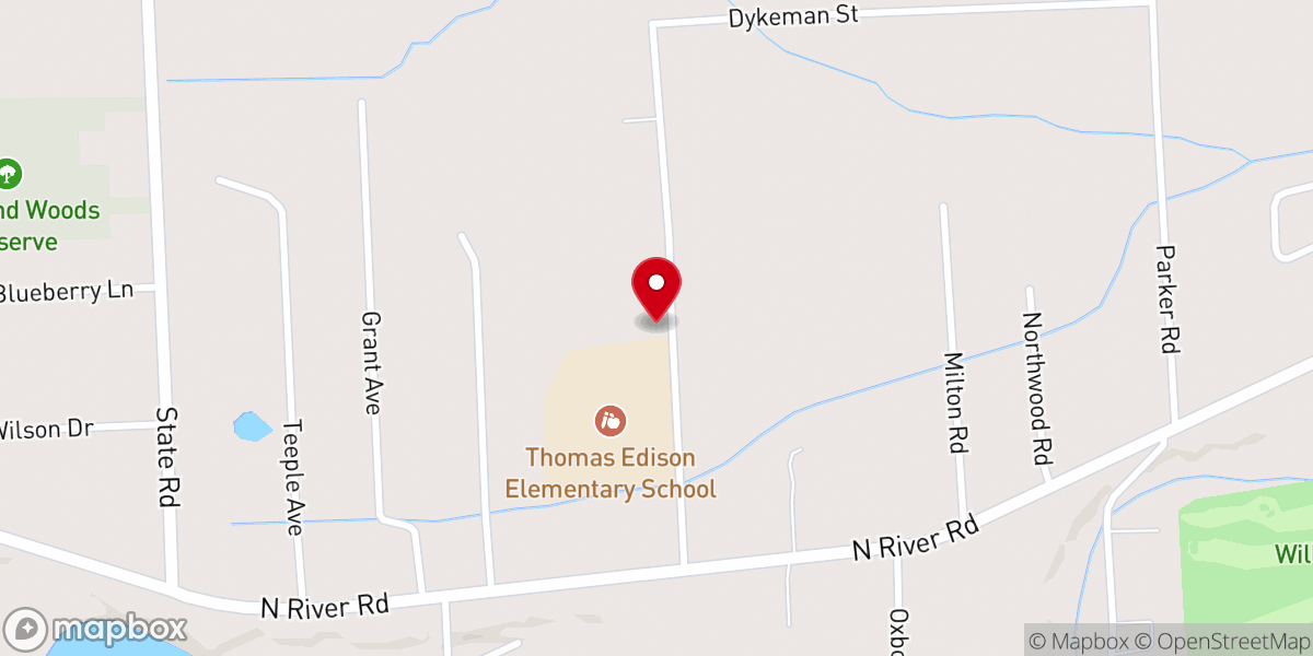 Map showing location of Community Church